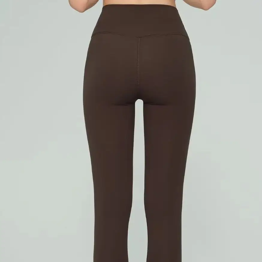 Women Fleece Lined Yoga Pants Autumn Winter Thick No Camel Toe High Waist Butt Lifting Shark Leggings Outer Wear Fitness Pants