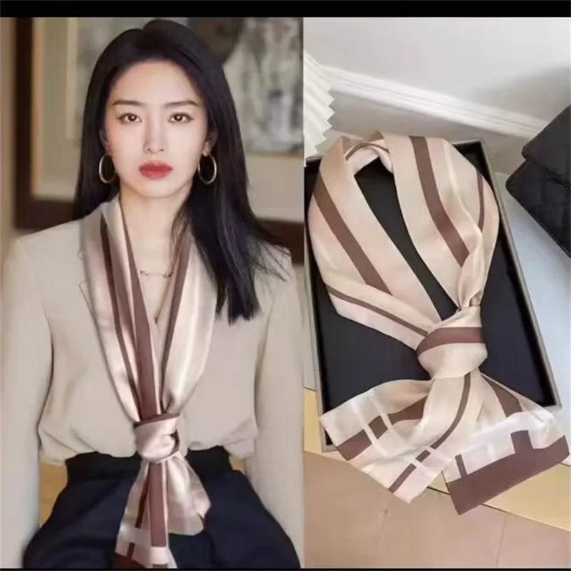 وشاح الأعمال تقليد نسيج الحرير وشاح رجالي وشاح طويل على الوجهين العصرية البريطانية الأوروبية الأمريكية نمط الخريف الشتاء