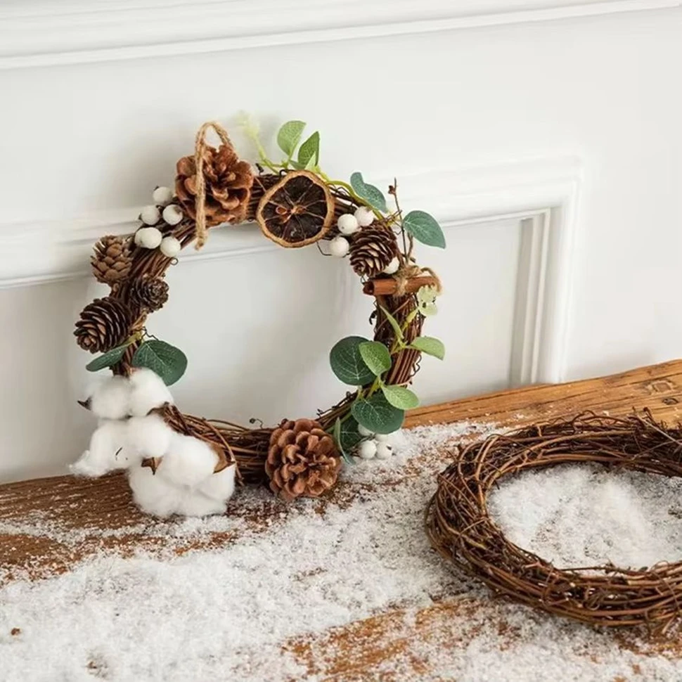 

10cm/15cm/20cm Artificial Vine Frames Home Wedding Valentine Party Outdoor Garden Decor DIY Gifts Wreaths Door Hanging Ornaments