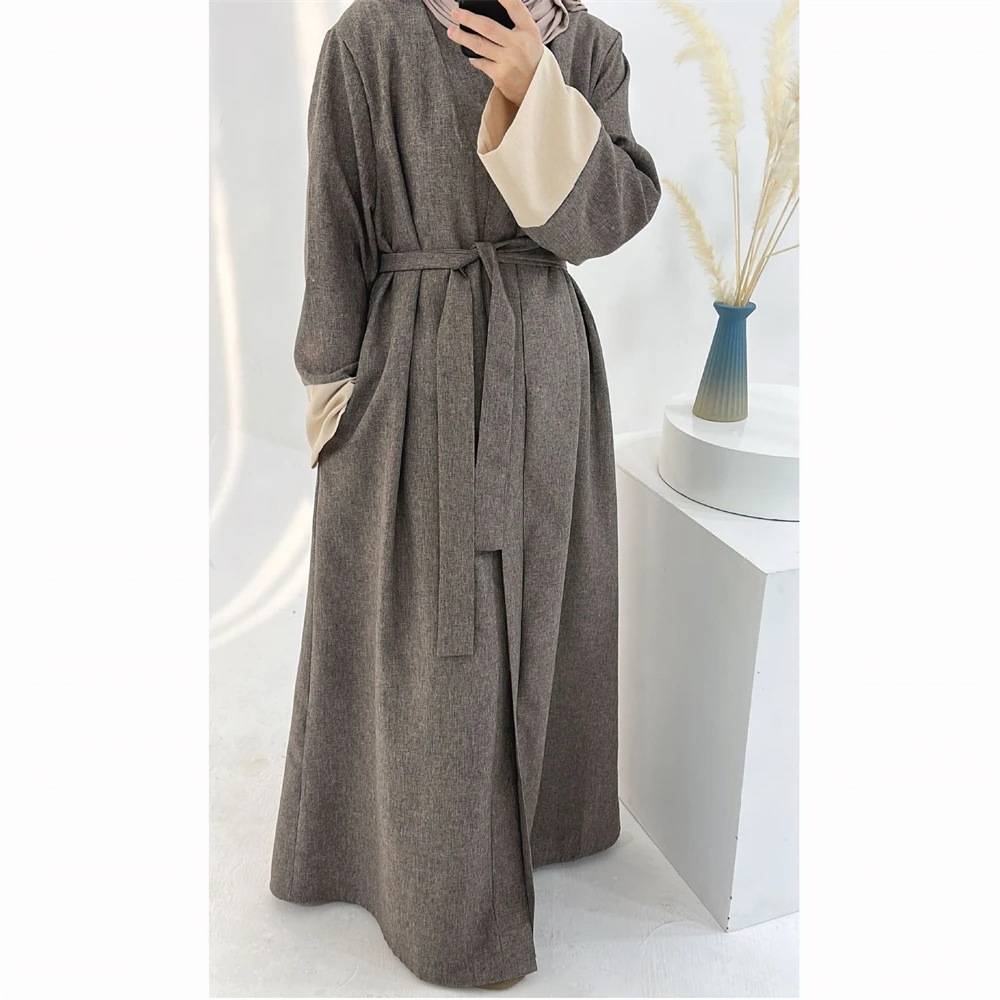 

Dubai Muslim Women Maxi Dress Kebaya Abaya Eid Ramadan Djellaba Turkey Kaftan Kimono Cardigam Open Abayas Islamic Clothing Robe