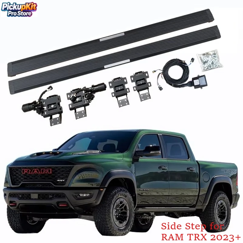 

Premium Heavy Duty Electric Power Running Board Side Steps for RAM TRX 2023+