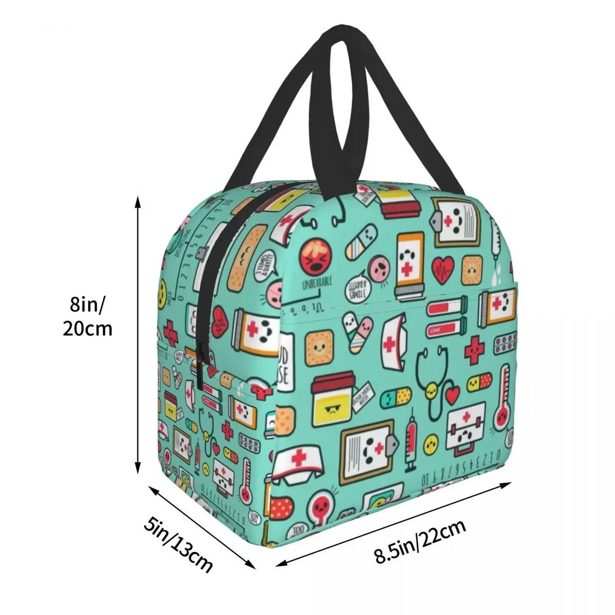 Hot Sale Nurse Lunch Bag For Women Portable Thermal Cooler Insulated Bento Box School Work Picnic Food Bags