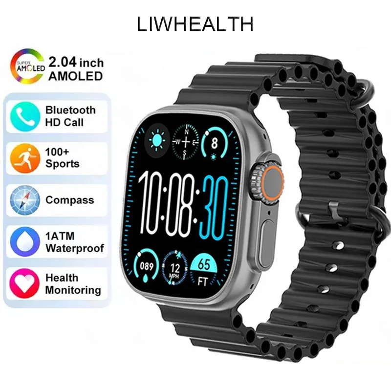 Ultra 3 smartwatch homem mulher amoled 4gb mp3 mp4 player bt rede compartilhamento app chatgpt relógio inteligente ai para apple xiaomi huawei