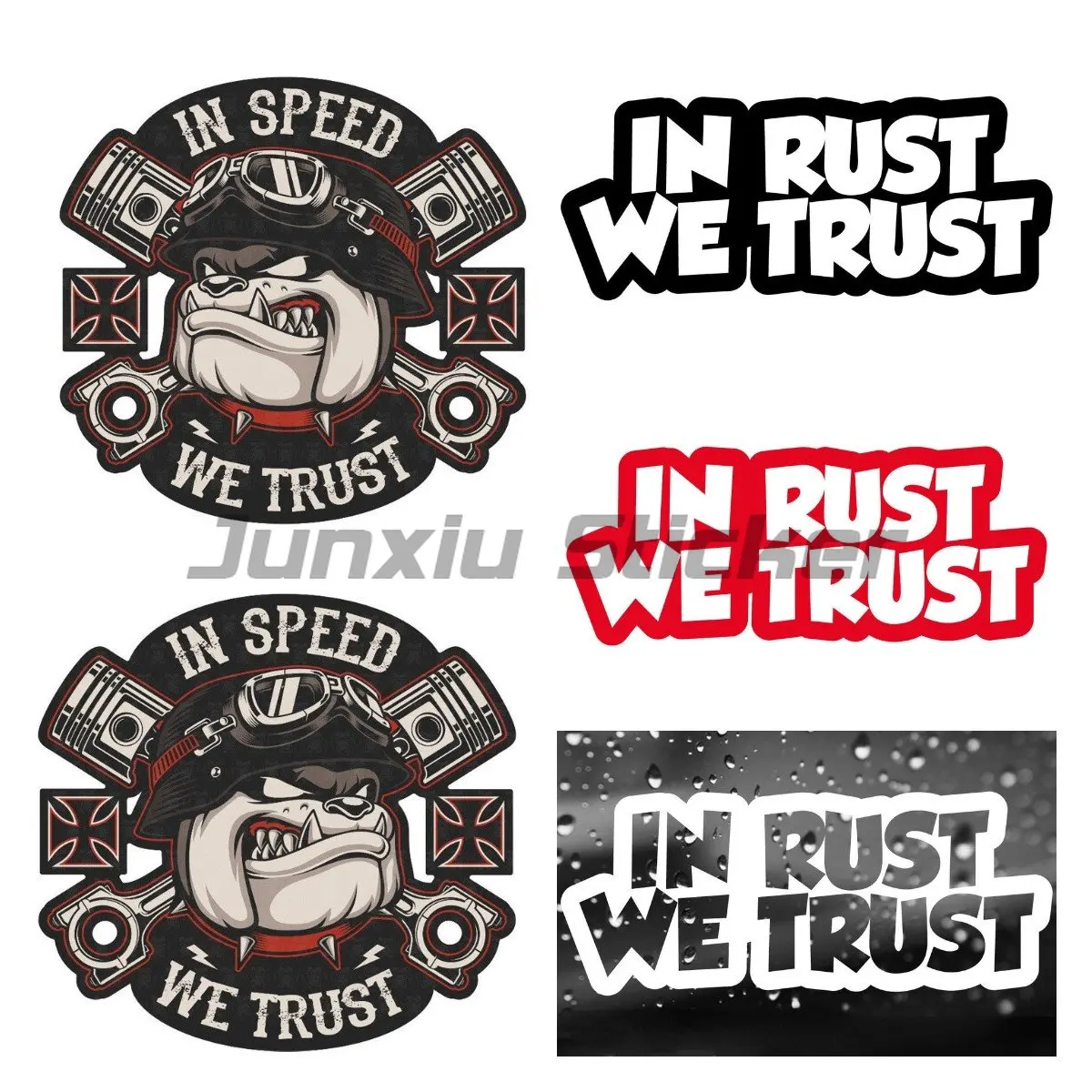 

Cool Old School Biker In Speed We Trust Badge Brand Car Sticker Decal Decor Motorcycle Off-road Laptop