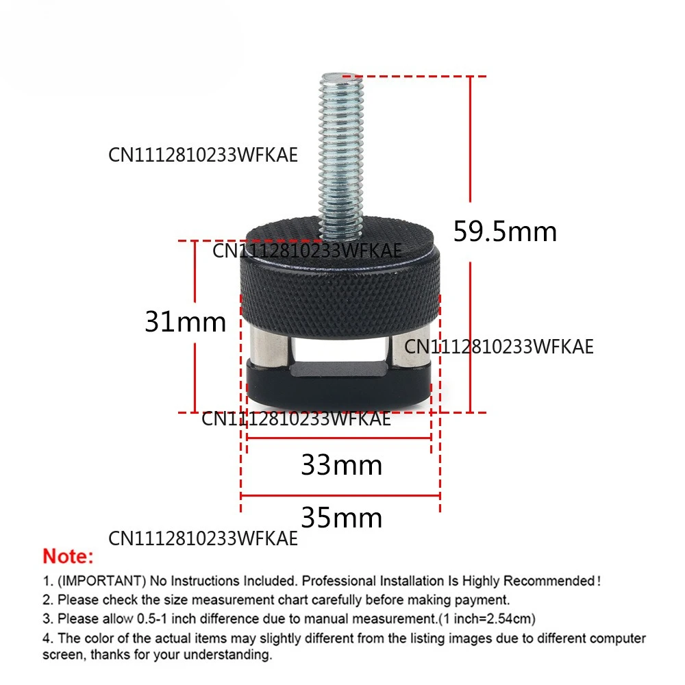 6Pcs/set Aluminum Hard Top Quick Removal Fastener Thumb Screw For 2007-2018 Jeep Wrangler JK 2DR And Unlimited 4DR
