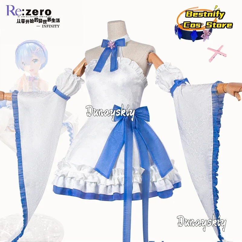CosplayRem vestido de sirvienta Cosplay Anime Re: disfraz de la vida en un mundo diferente vestido Sexy de Lolita vestidos de mujer trajes de Anime peluca Pro