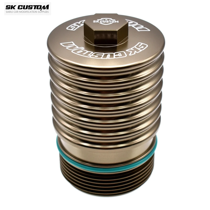 SK CUSTOM For Volkswagen Audi 3rd Generation EA888 1.8T 2.0T Aluminum Alloy Oil Filter Housing