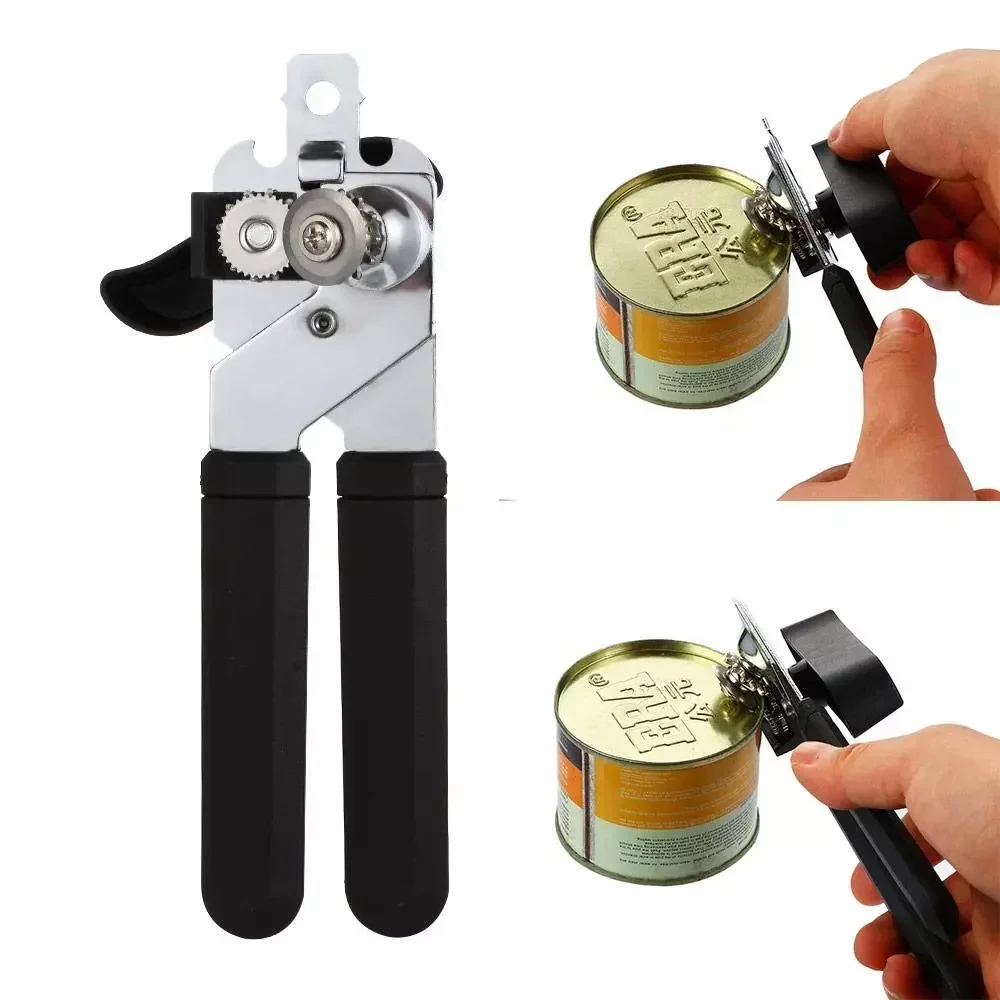 

Can Opener handheld Manual Can Opener Ergonomic Smooth Edge Food Grade Stainless Steel Cutting Can Opener for Kitchen Restaurant