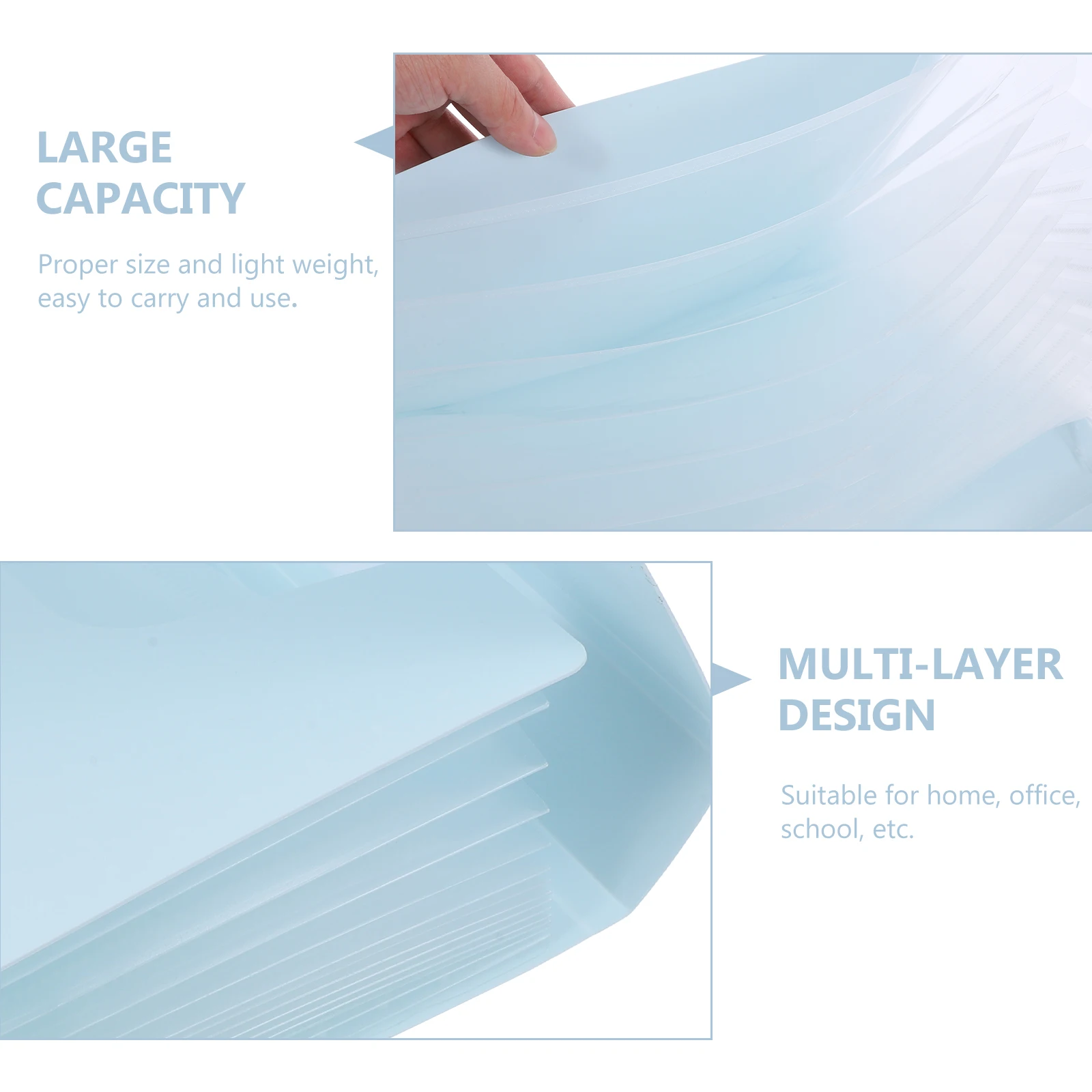 File Folder Expanding Document Folder Plastic Document Organizer File Container Document Bag For Office