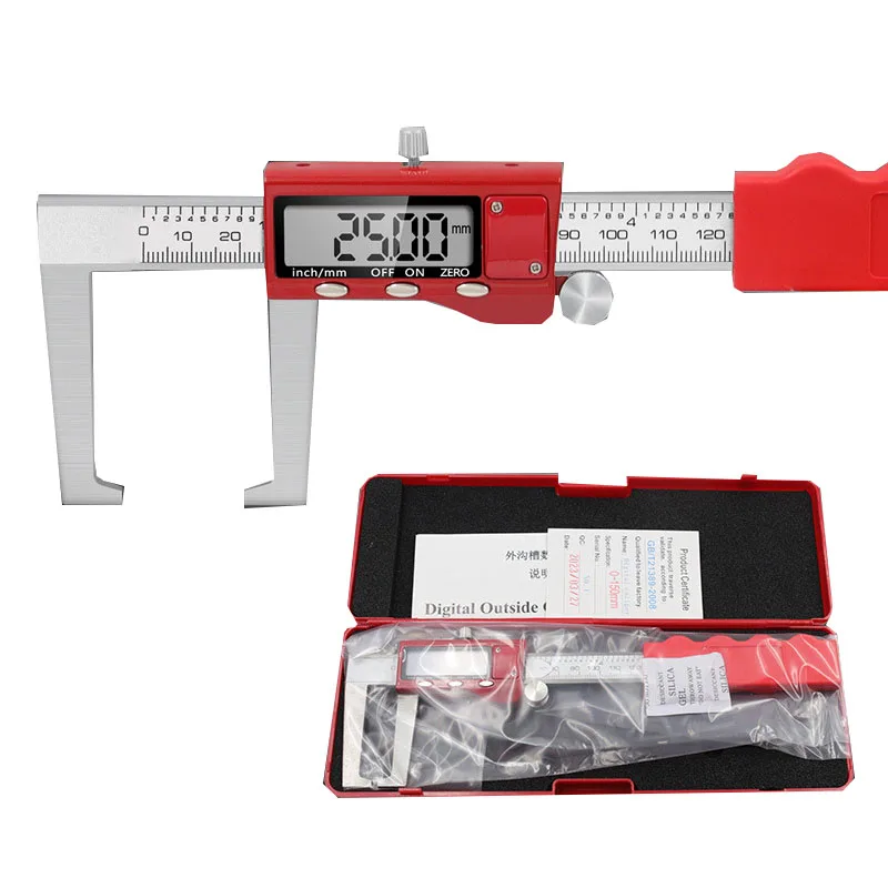 

0-150mm Car Caliper LED Digital Display Caliper for Automotive Brake Pads Special-shaped Calipers Steel Major Measuring Tools