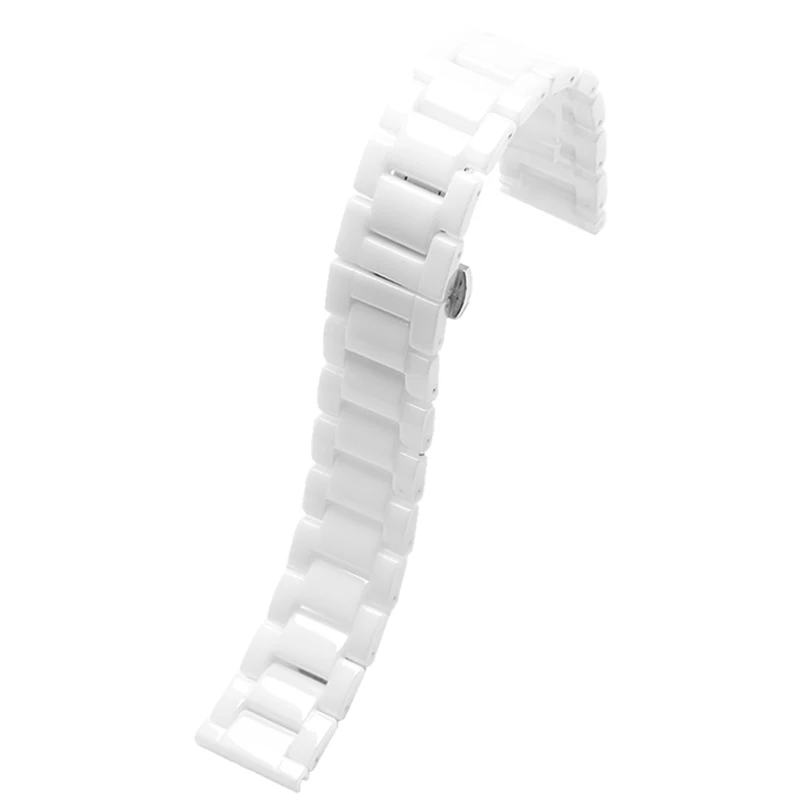 Ceramic watch strap Three styles Universal 14-23mm quick change pin unisex smart mechanical white black watchband For any brands