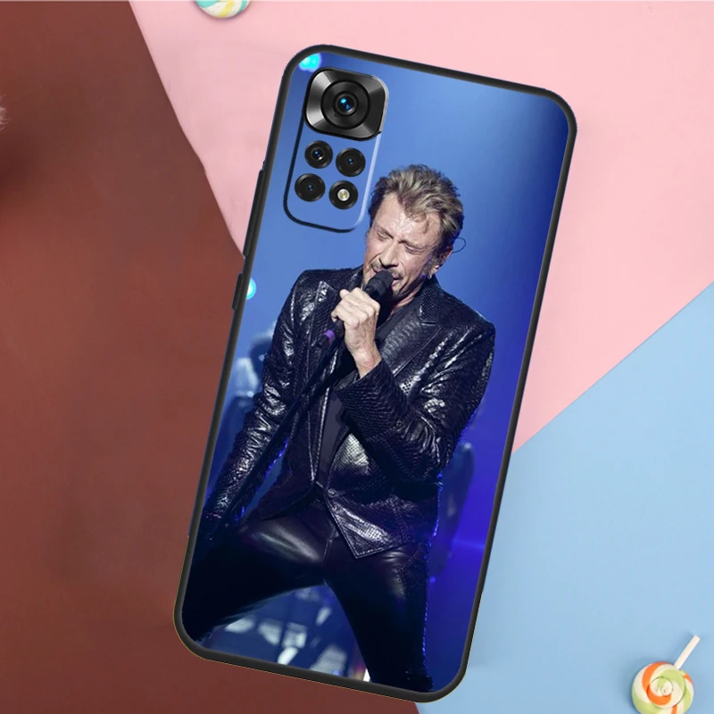 Johnny Hallyday Music Phone Case For Xiaomi Redmi Note 12 11 10 8 9 Pro 8T 9S 10S 11S 12C 9C 9T 10A 10C Cover