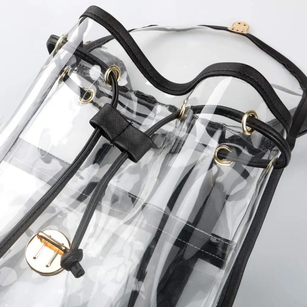 PVC Clear Backpack Stadium Approved Bags Waterproof Transparent Teenage Outdoor Casual Bag Bookbag Schoolbag Women Bag