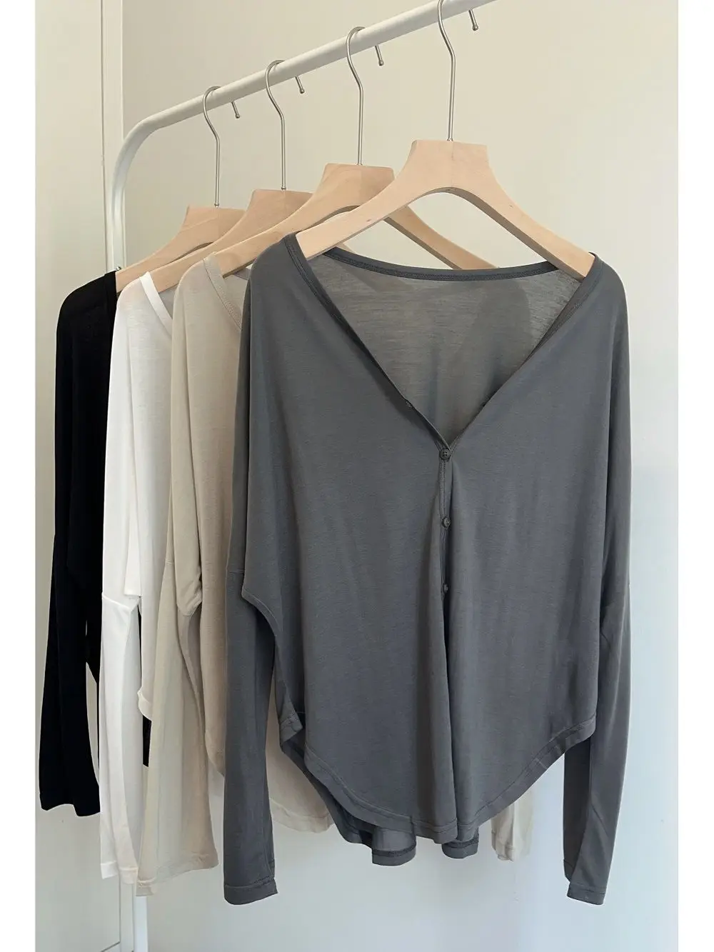 Women's Clothing Sunscreen Light Ice Silk Loose Thin Sunscreen Cardigan Irregular Jacket Tops