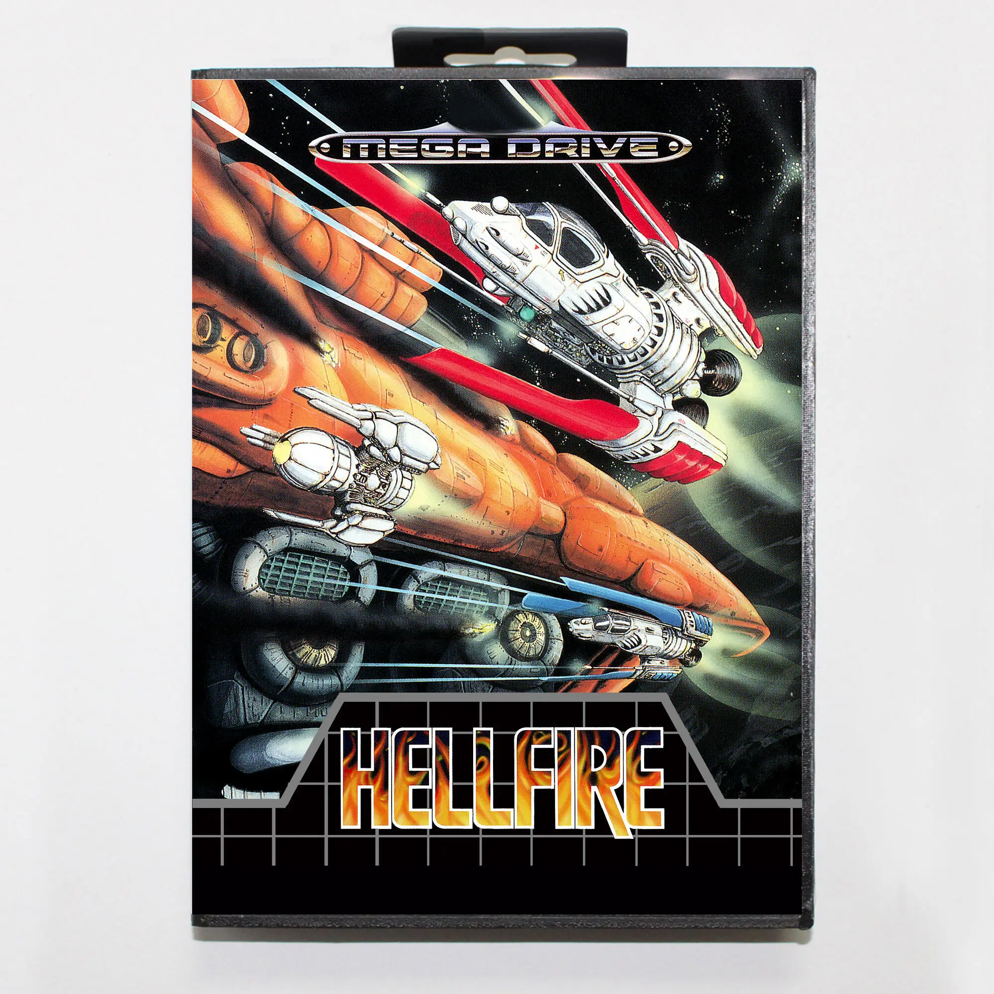 

Hellfire MD Game Card with EUR Box for 16 Bit Sega Megadrive Genesis system