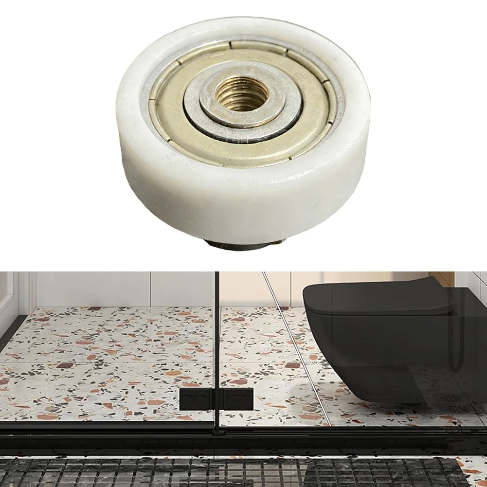 30mm Roller Pulley for Side Curtain Mounting Systems Using Galvanized Iron Housing and Steel Internal Components