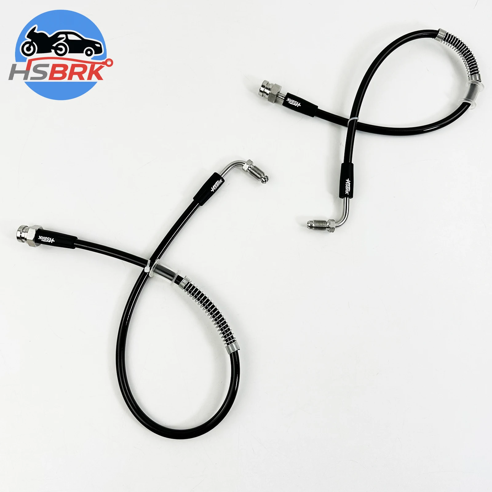 Premium Stainless Steel Braided PTFE Brake Oil Hose Connector 90° Rotatable 10-500CM Loose for Kawasaki Yamaha Motorcycles
