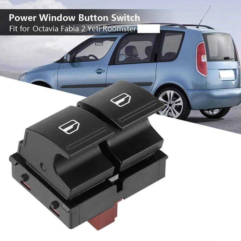 Botón de interruptor de ventana eléctrica 1Z0959858 apto para Skoda Fabia 2 Octavia 1Z Roomster