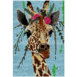 Craft kits for adults Creative adults hobby Latch hook kits carpet with printed canvas Carpet embroidery Rug making kits