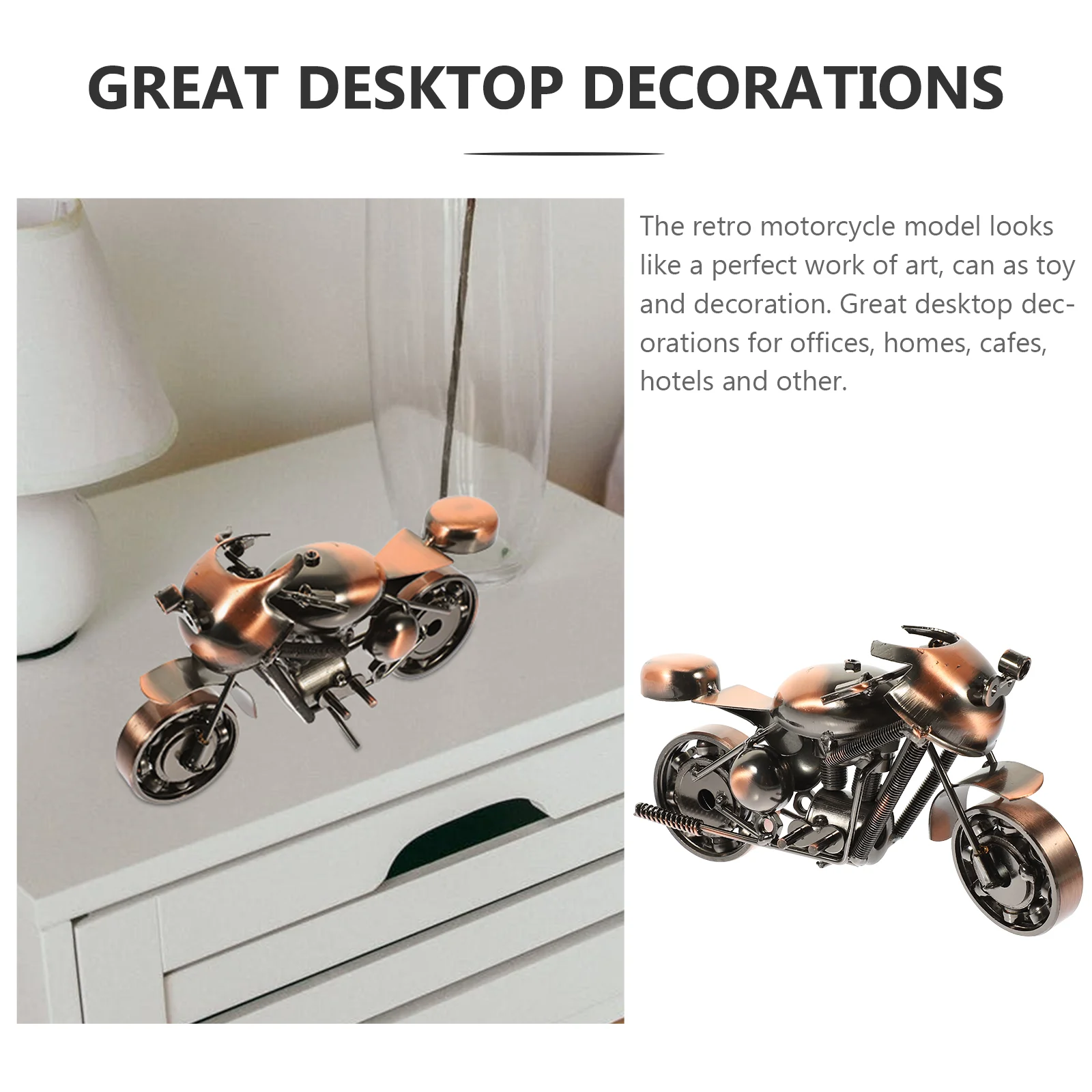 Crafts for Kids Motorcycle Model Motorcycles Men Gift Iron Motorbike Toy Room Ornament Man