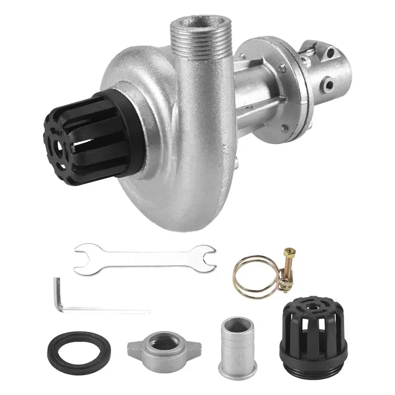 ABJI-Brush Cutter Grass Trimmer Lawn Mower Water Lift Pump Head 1 Inch Aluminum Alloy Trimmer Parts Garden Irrigation Tool Kit