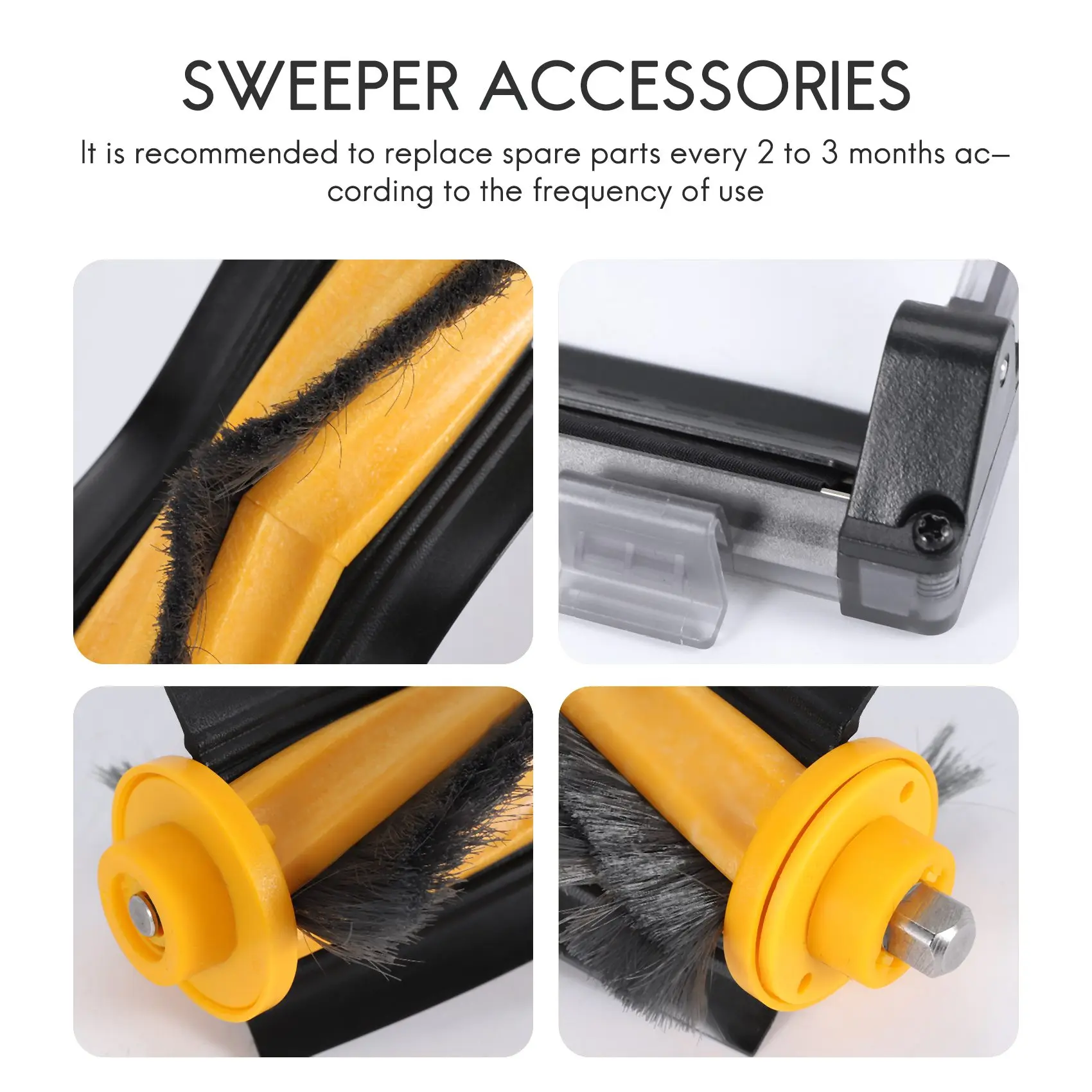 Substituir peças de reposição kit capa escova principal para ecovacs deebot ozmo 900 dn5g peças aspirador pó