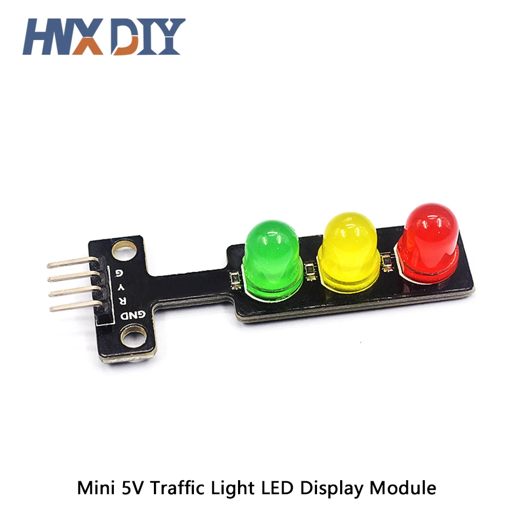 Módulo de pantalla LED de tráfico para Arduino, luz de tráfico RGB de 5mm, color rojo, amarillo y verde, 10 piezas