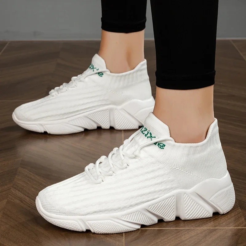 أحذية رياضية كاجوال للرجال، جوارب مريحة بسيطة، أحذية مشي عصرية للجنسين، أحذية ركض قابلة للتنفس، أحذية رياضية مقاس كبير #3