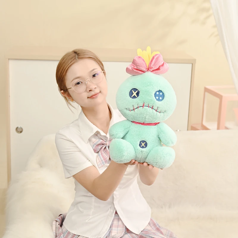 Nouveau véritable Disney Lilo & Stitch Scrump mignon en peluche petit porte-clés en or porte-clés en peluche sac à dos pendentif cadeau de noël