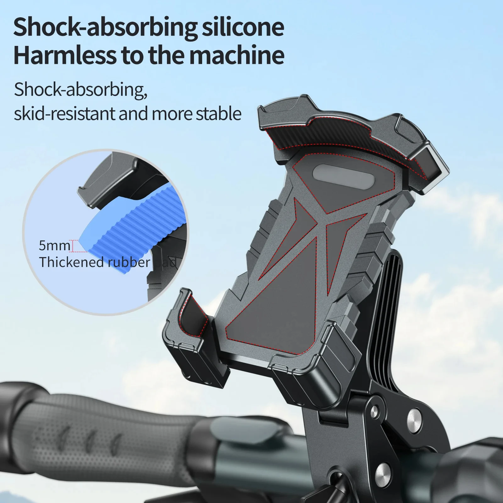 Courier Delivery Man Mountain Road Bike Mobile Phone Stand Rider Electric Motorcycle Navigation Support Stand Anti-Shake Holder