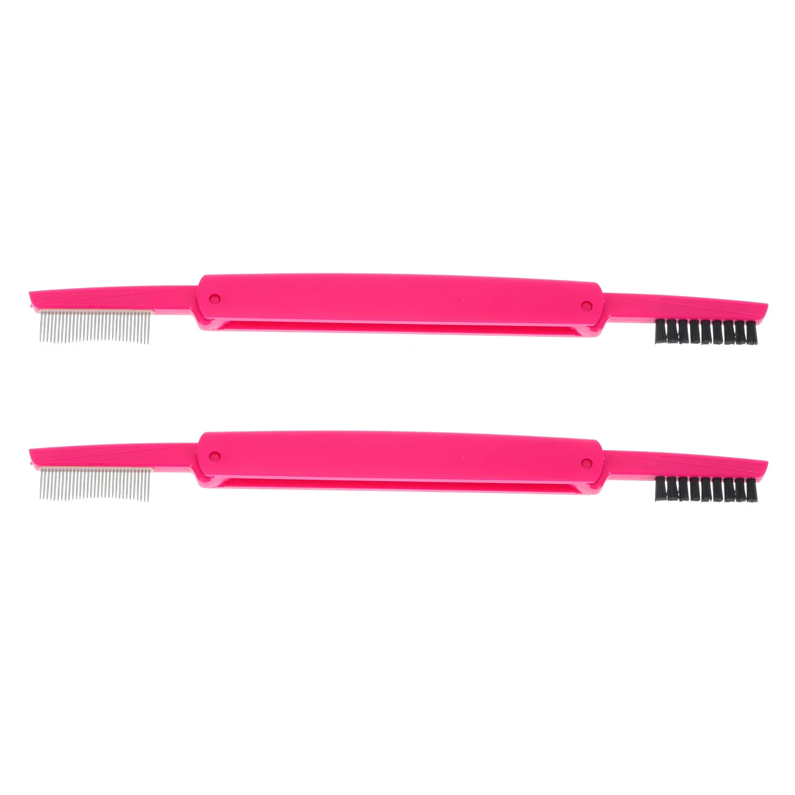 2 uds cepillo de cejas peine de pestañas plegable herramienta de maquillaje de doble punta cepillo de cuidado de pestañas herramienta cosmética moldeadora de cejas portátil