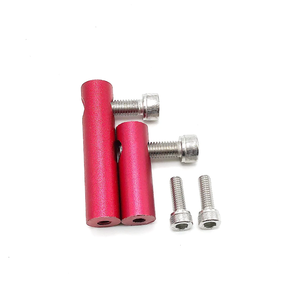 For V5 CNC Carbon Fiber Stabilizer Steering Damper Electric Scooter Steering Damper Bracket Support Kit Red stand For Inxing V5