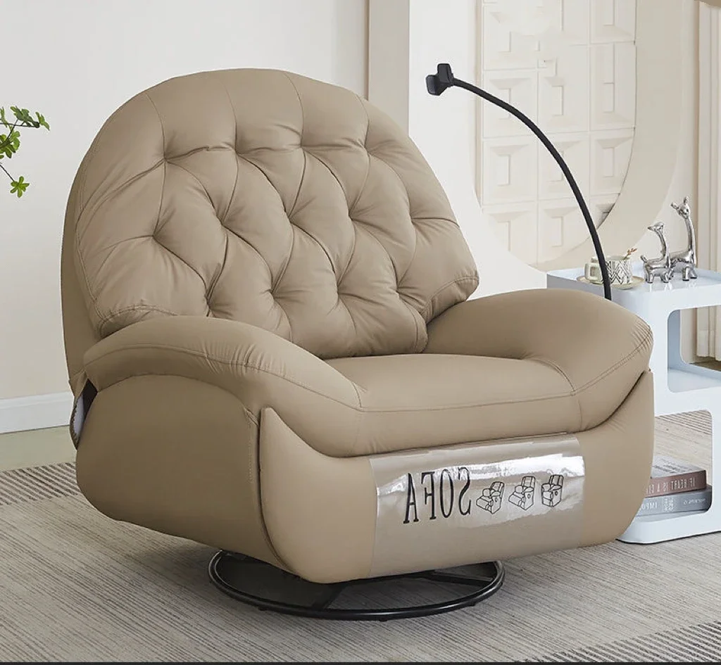 Jc Light Luxury Internet Celebrity Multi-Function First-Class Sofa Cabin Single Person Electric Rocking And Turning Home Living-image