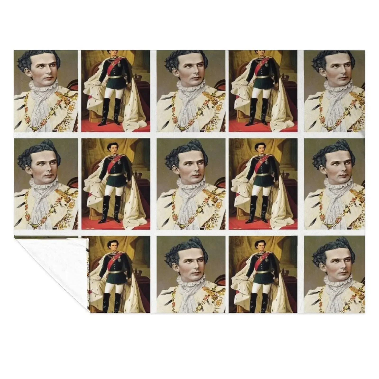 

Bavarian King Ludwig II Throw Blanket Winter beds Multi-Purpose Picnic Softest Blankets
