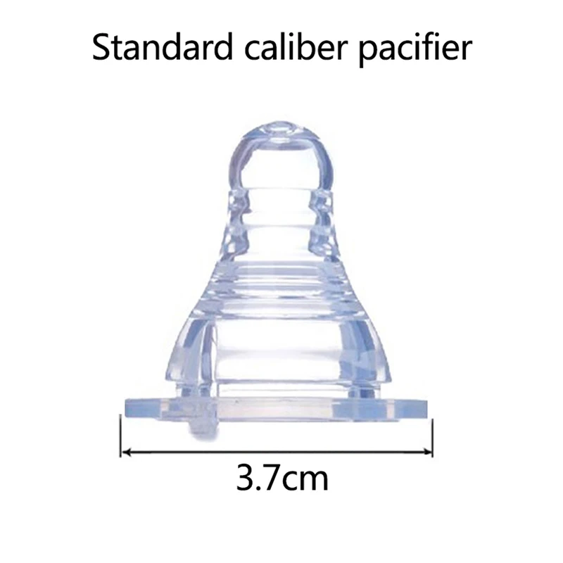

Natural Flexible Soft Silicone Pacifier Nipple Replacement Feeding Milk Bottle - For Daily Use