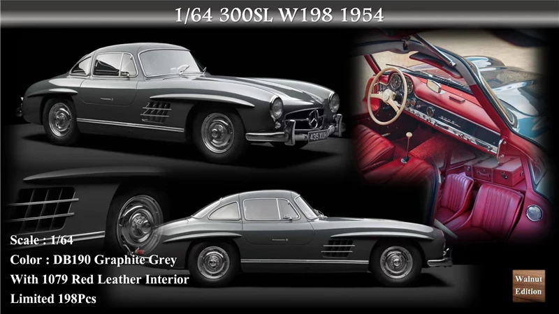 MY64 1:64 300SL W198 1954 Model Car