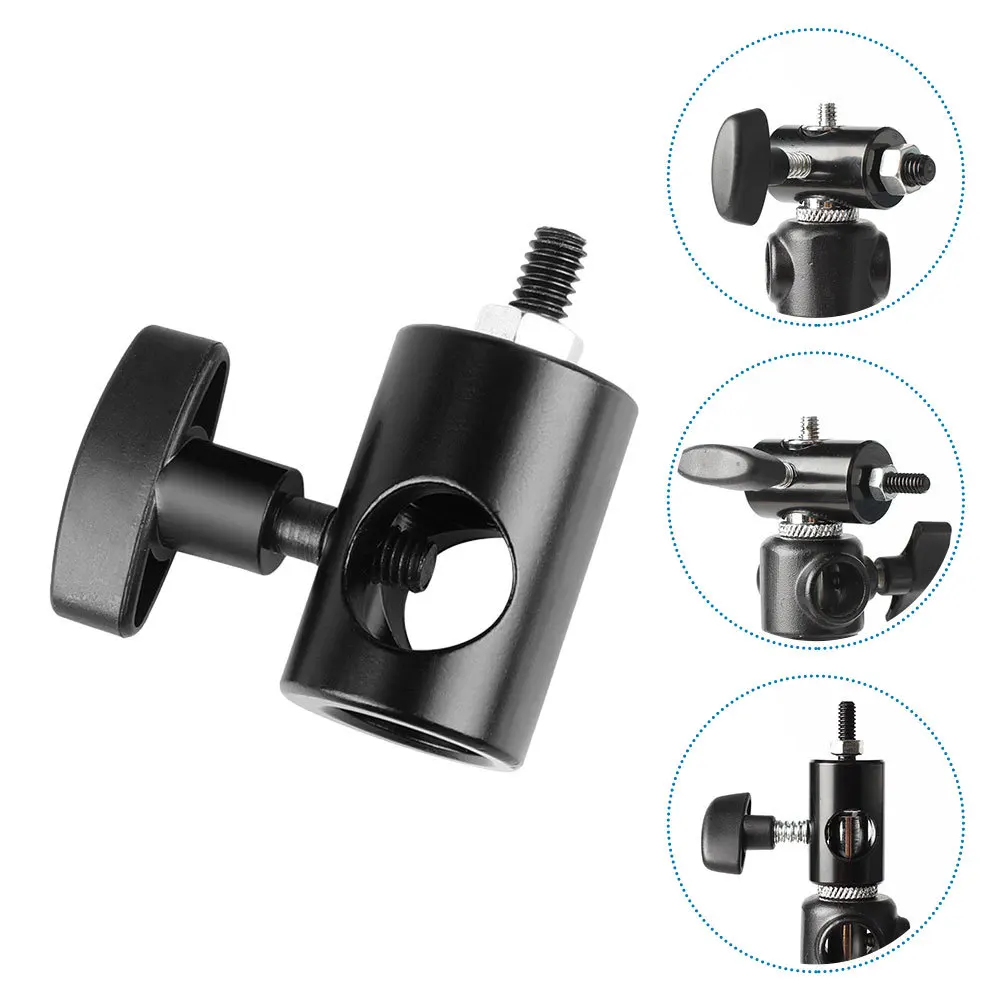 Horizontal Vertical Tripod Flashlight Adapter Light Stand Mounting Bracket Camera Fill Light Holder Universal Studio Equipment
