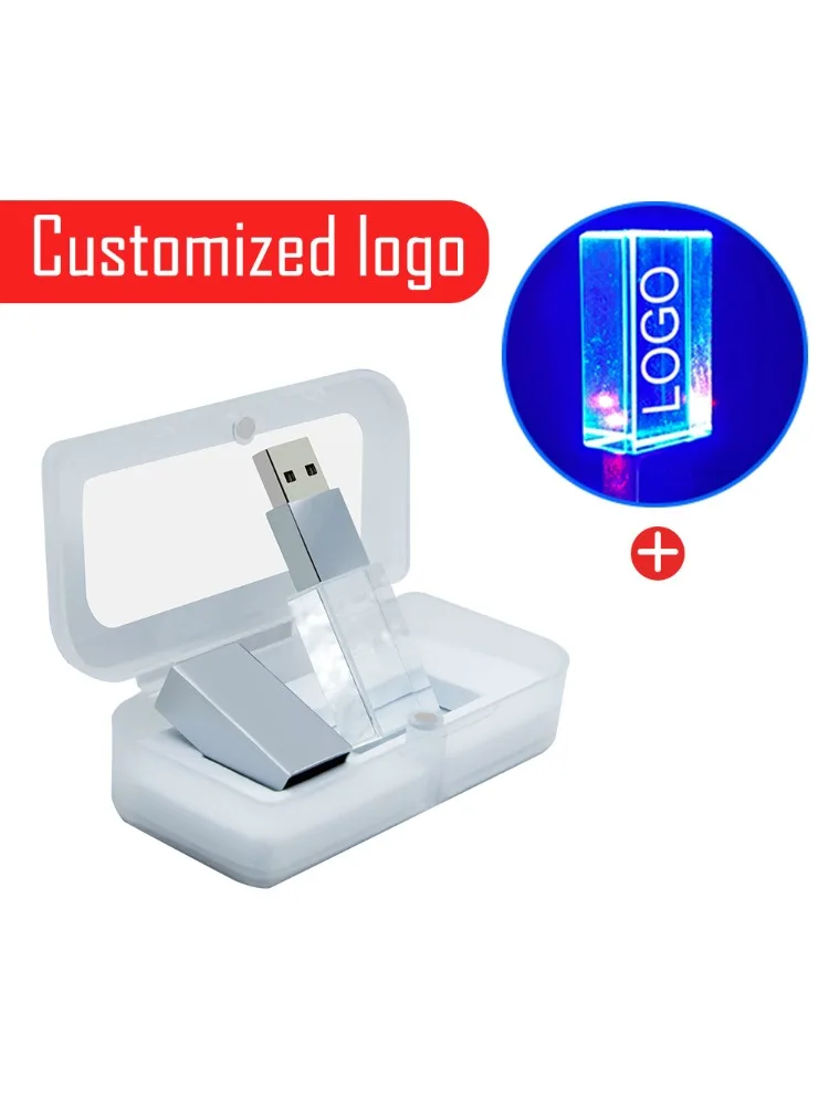 

Эксклюзивная ссылка, 30 шт., серебряный USB 64 ГБ, индивидуальный 3D-кристаллический логотип, плата за доставку в Россию