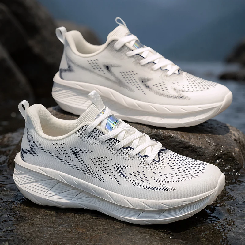 Men Sports Shoes Luxury Casual Sneakers Mesh Running Shoes Summer Lightweight Platform Fashion Basketball Walking Shoes for Men