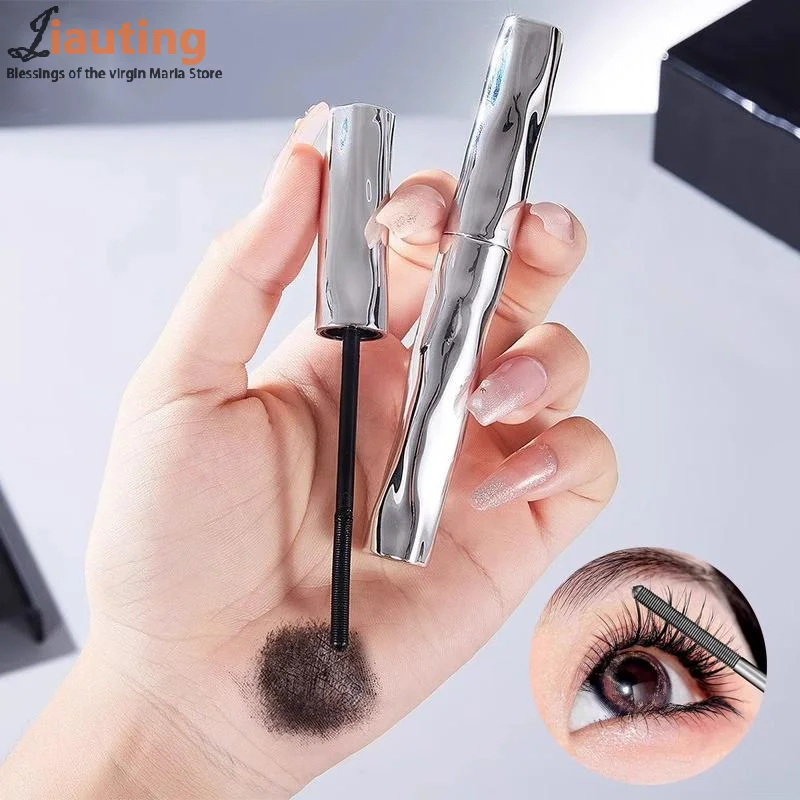 Waterproof 3D Lengthening Mascara Black Steel Tube Eyelash Primer Eye Lashes Brush Long-Wearing Silk Mascara Cosmetics Gift