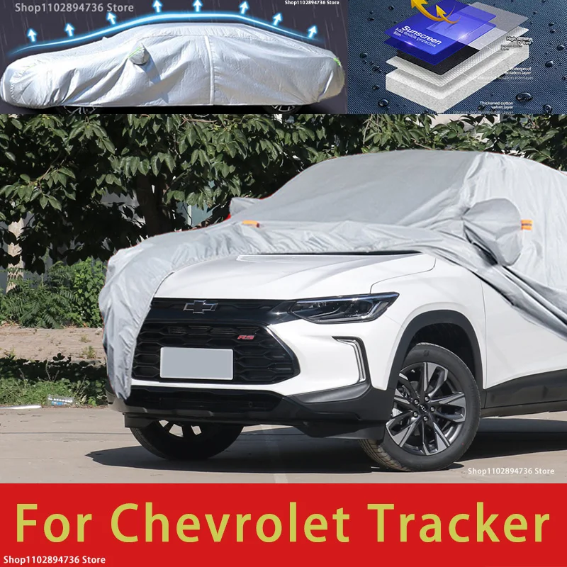 For Chevrolet Tracker Fit Outdoor Protection Full Car Covers Snow Cover Sunshade Waterproof Dustproof Exterior Car accessories