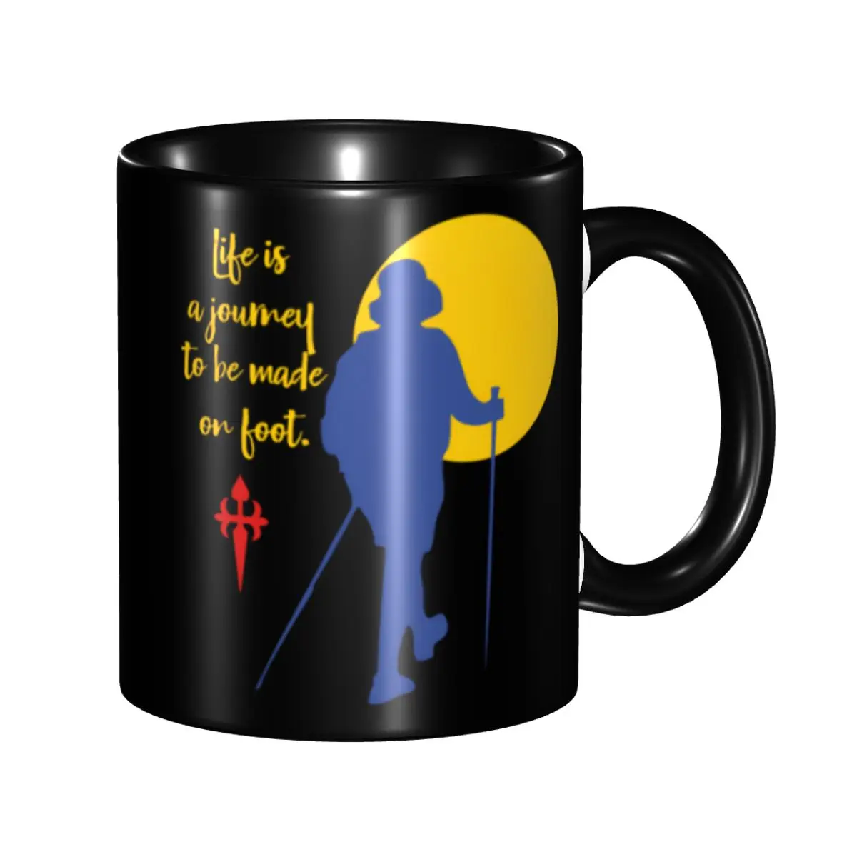 Buen Camino De Santiago Coffee Mug DIY Customized Way of St. James Ceramic Tea Milk Mug Cup