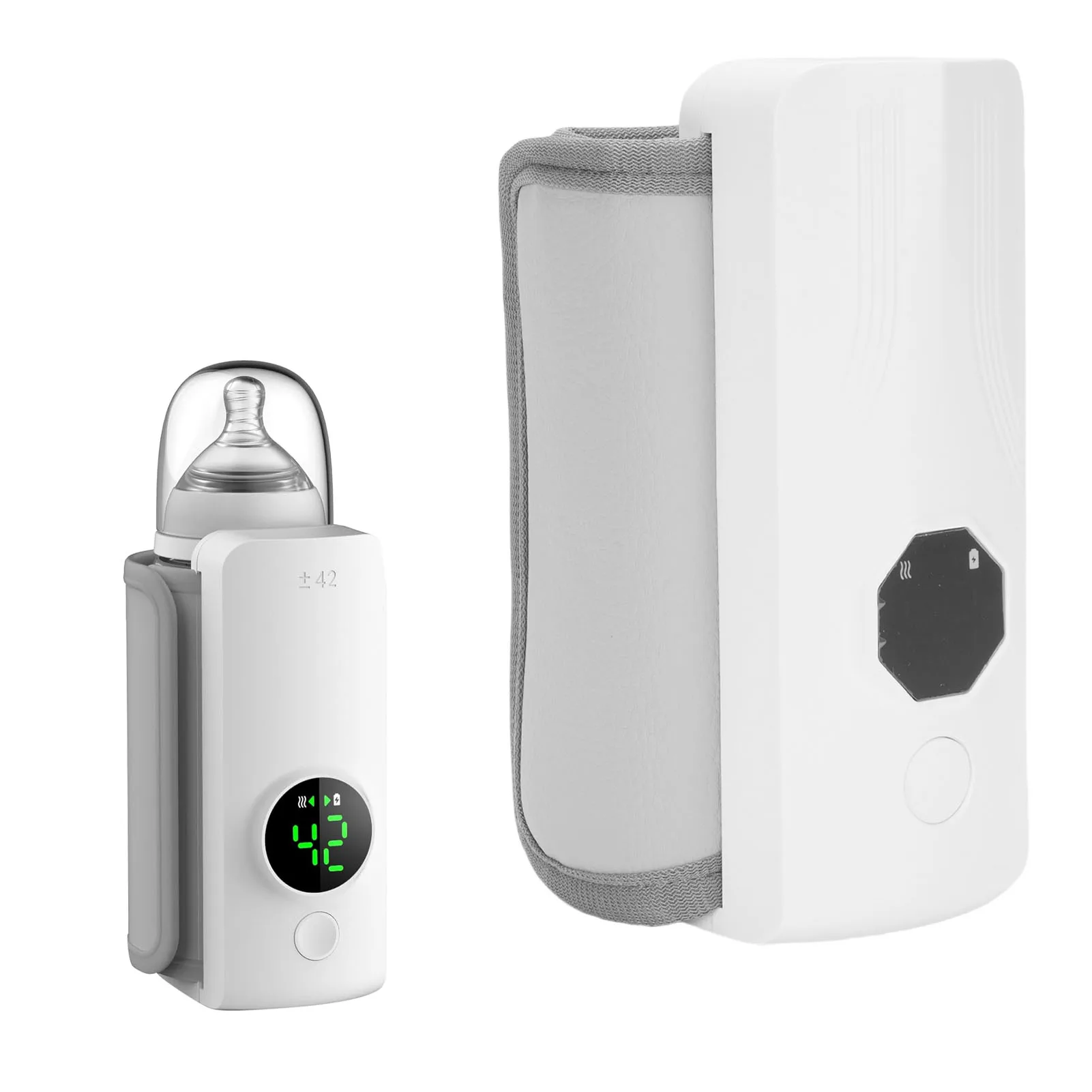 Baby Bottle Warmer 6 Gears Even Heating Portable Fast Baby Milk Warmer 4000mAH for Breastmilk Milk Warmer for Breastmilk