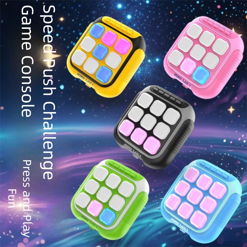 

Electronic TIC-TAC-TOE Game 6-in-1 Educational Interactive Board Game Thinking Exercise Portable Montessori Puzzle Table Game