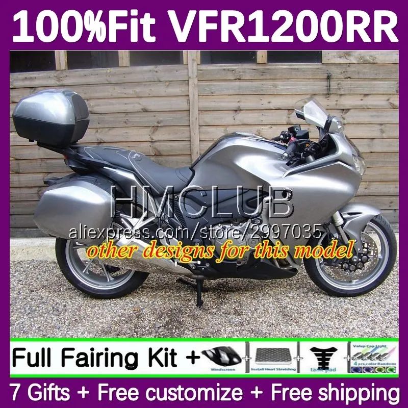 Glossy black Fairing For HONDA VFR1200 RR Crosstourer 2010 2011 2012 2013 29No.1 VFR 1200 RR CC VFR1200RR 10 11 12 13 Injection