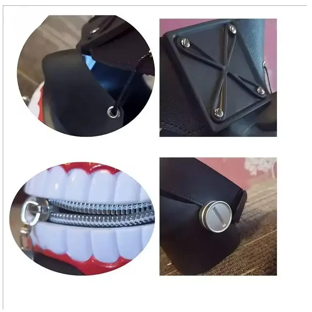 Anime Tokyo Kaneki Ken Maske Cosplay Requisiten Männer Frauen Halloween Party 3D Masken Anime Zubehör Zipper Mund Maske Scary Masque