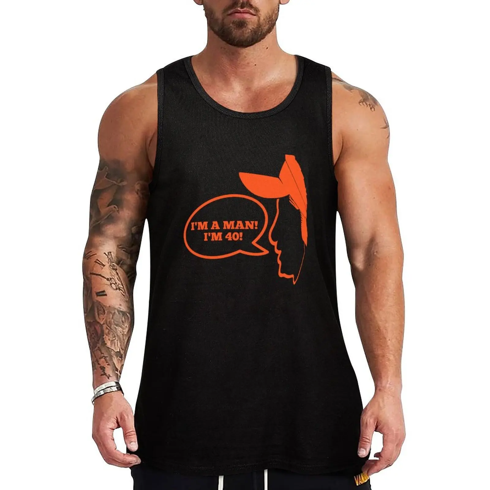 

I'm A Man I'm 40 / m gundy Tank Top Weekend Casual Tank Top Loose Sleeveless Lightweight