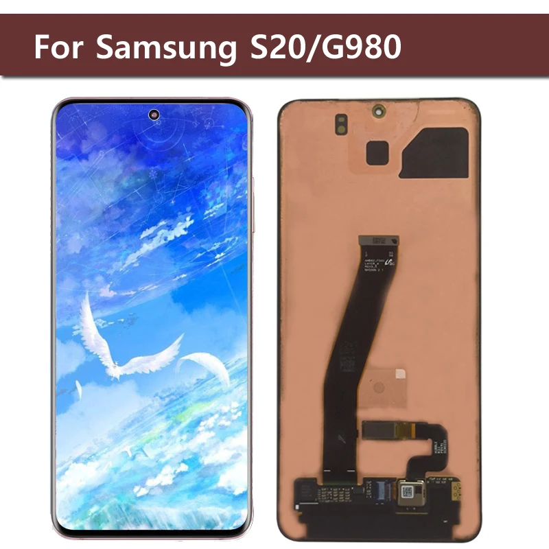 Pop 6,2-дюймовый Super AMOLED G981 ЖК-дисплей для Samsung Galaxy S20 5G SM-G981B/DS G981F дигитайзер сенсорного экрана в сборе SM-G980F Замена ЖК-дисплея