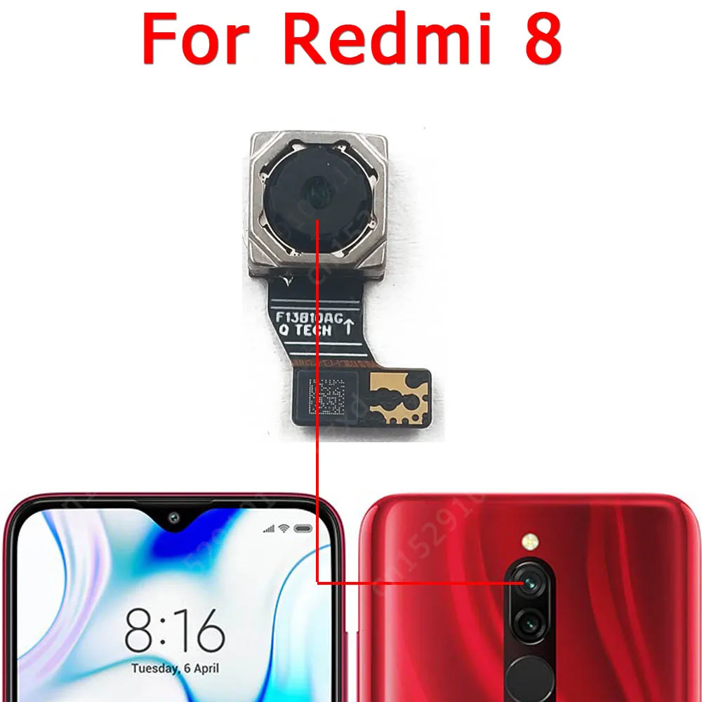 Back Camera For Xiaomi Redmi 7 7A 8 8A 5 Plus 5A 6 6A Rear Camera Module Spare Parts Flex Backside View Replacement