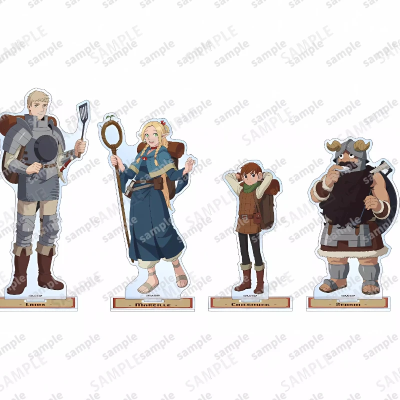 Game Chilchack Chilchuck Senshi Laius Marsilla Marcille Marushiru Acrylic Stand Doll Anime Figure Model Plate Cosplay Toy Gift